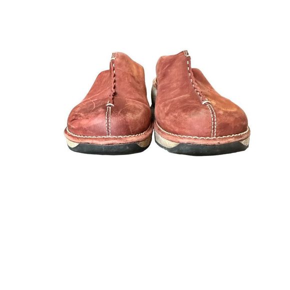 Clark’s Red Leather Mule Clogs - Picture 11 of 12